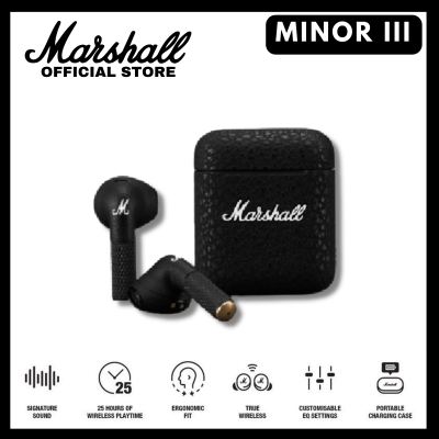 Marshall Minor 3 True Wireless Bluetooth Earphones In-Ear Headphones Sports Gaming Headsets