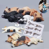 【YF】 3D Cake Decorating Tool Chocolate Gumpaste  Dog Silicone Mold Fondant Mould Kitchen Accessories Soap