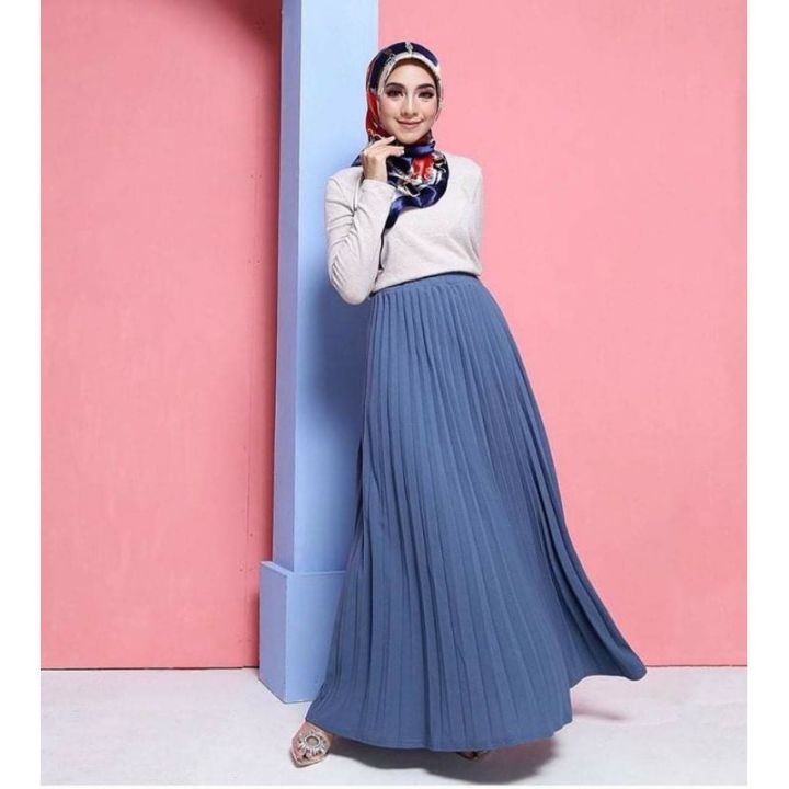 SKIRT PLEATED / SKIRT PALAS / PLEATED SKIRT MUSLIMAH / Skirt pencil ...