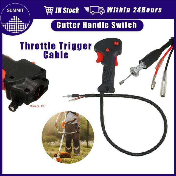 Grass cutter trimmer Manual Switch Handle for 43cc 52cc Throttle Switch ...
