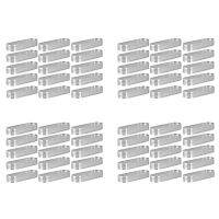 60Pcs Oval Tartlet Perforated Tart for Baking Stainless Steel Round Form Ring for Tart Mousse Pies Quiche