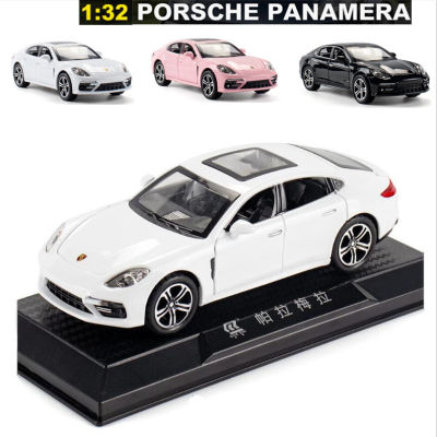 1:32 Porsche Panamera Alloy Car รุ่นเสียงและแสงดึงกลับคอลเลกชัน Diecast ยานพาหนะรถของเล่นสำหรับเด็ก