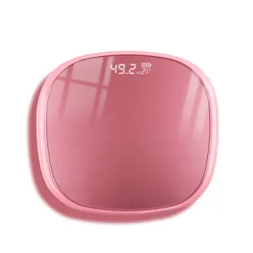 Pink Bathroom Scale Floor Digital Scale Weight Glass LED Smart