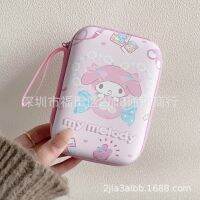 Sanrio Lyard Cinnamoroll ถุงเก็บลายการ์ตูน Dompet Koin สี่เหลี่ยมหูฟังการ์ตูนกล่องเก็บของสายชาร์จแบตเตอรี่