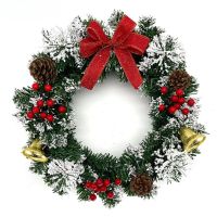 Decorative Flowers For Christmas Trees Shopping Mall Christmas Decorations Door Wreath Decoration Christmas Wreaths For Sale Decorative Holiday Garlands