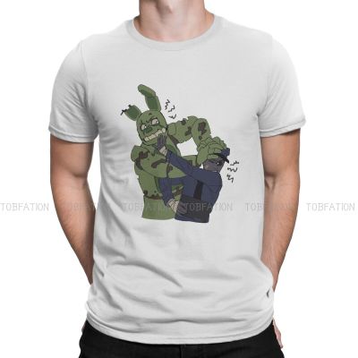 Cool Tshirts Fnaf Game Security Breach Male Graphic Fabric T Shirt 100% Cotton Gildan