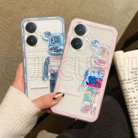 เคสโทรศัพท์Vivo Y27 4G Y78 5G ลายการ์ตูนน่ารักหมีรุนแรงปกป้องเต็มรูปแบบกล้องยางนิ่มใสเคส Vivo Y78 5G Y27 4G สำหรับคู่รักเคสโทรศัพท์