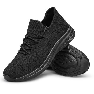 Men Walking Shoes Lightweight Breathable Mesh Upper Casual Jogging Gym Running Sneakers
