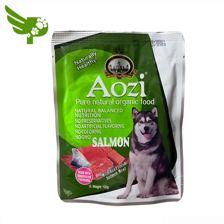Aozi Dog Wet Food 100g x 1 bag Salmon Flavor sold per piece Pure