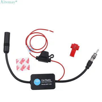 Car Radio FM Antenna Amplifier Signal for vw fakra Booster 12V Connector
