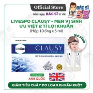 LiveSpo CLAUSY- Men Vi Sinh Uu Việt, Hỗ Trợ Tiêu Hoá, Đau Bụng, Đầy Hơi, Khó Tiêu. thumbnail