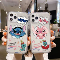 เคส TPU นิ่มลายการ์ตูนสติทช์น่ารัก,สำหรับ TECNO เก้าอี้ยาว4 Pro Spark 6 GO 8C 8P 7T 5 6 Air Spark 5 Pro 4 Lite LD7 POVA 2 Camon 18P 17 16ฝากันกระแทกแบบใส