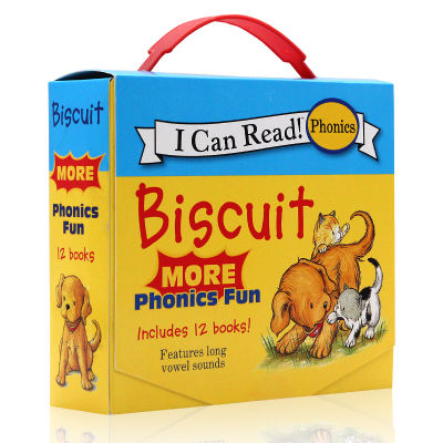 Biscuit dog series 12 gift boxes with natural spelling my first I can read! Biscuit more phonics fun original English picture book