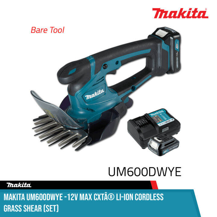 MAKITA UM600DWYE -12V Max CXT® Li-Ion Cordless Grass Shear (Set ...