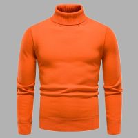 【YD】 2023 Men Neck Knitted Pullover Bottoming Shirt New Mens Fashion Color Stretch Wool Sweater