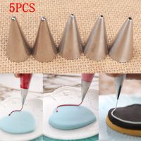 5Pcs/Set Round Piping Tips Pastry Cookie Nozzles Icing Decorating Tools Nozzle