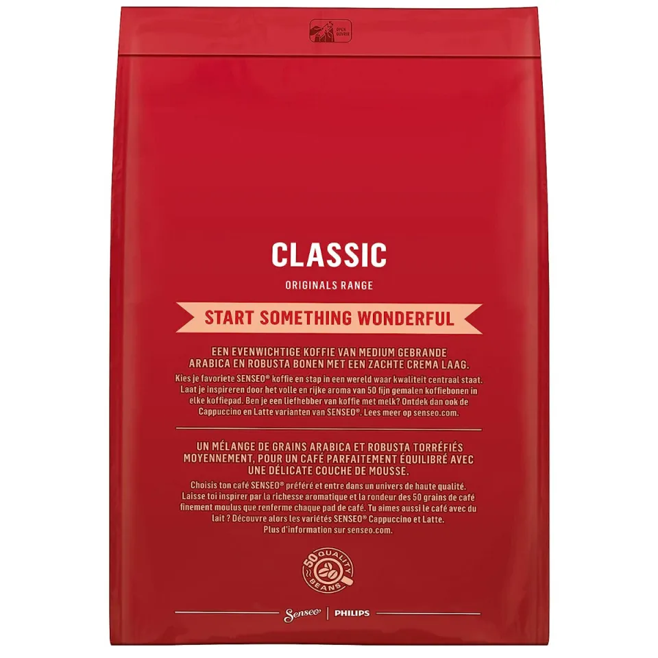 Senseo Classic, Medium Roast Coffee, 480-count Pods (10 Bags of 48 Pods)