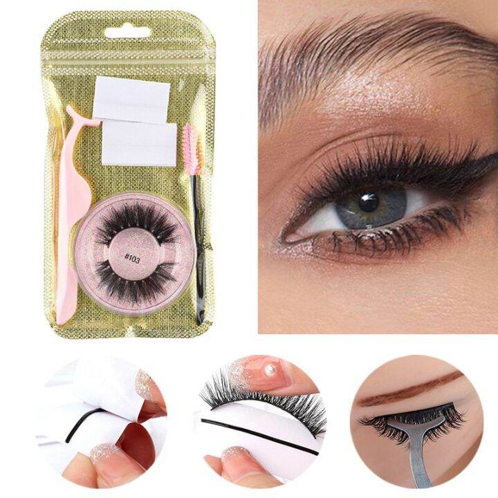 1pair-self-adhesive-false-eyelashes-reusable-false-eyelashes-3d-mink-lashes-glue-free-eyelash-extension-no-glue-needed-lashes