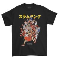 เสื้อยืดคอกลมเสื้อยืดผ้าฝ้ายพิมพ์ลายเสื้อยืด Muvisin Slam Dunk #02 Kaos Anime T-Shirt[S-5XL]