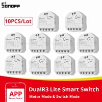 1-20ชิ้นสวิตช์ SONOFF Dualr3 Lite Wifi โมดูลรีเลย์คู่สวิตช์ DIY ขนาดเล็กรีโมทควบคุมสองทางทำงานร่วมกับ Alexa Google Home