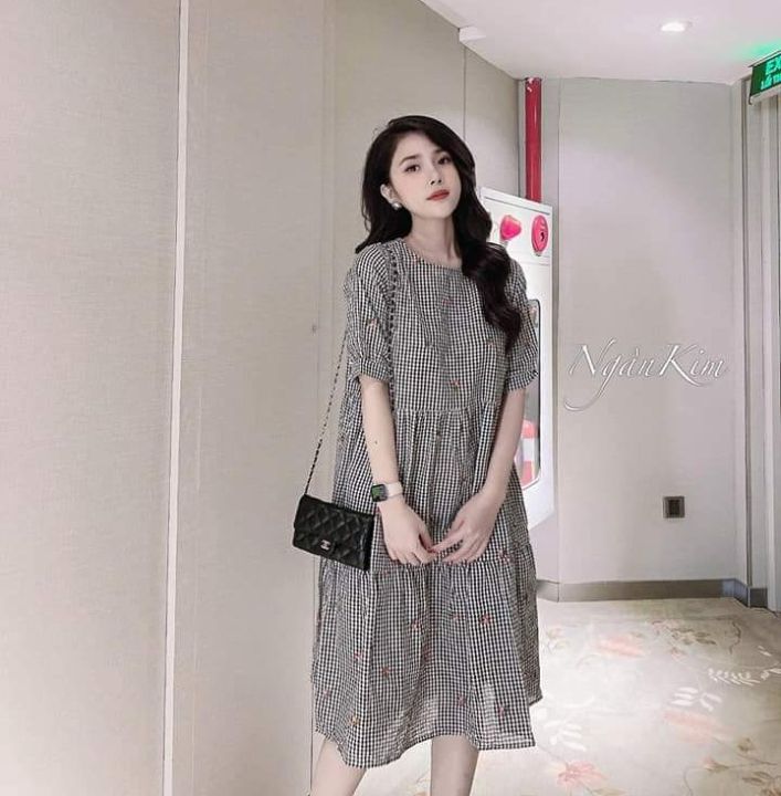Váy bầu hàng mới về  Đầm bầu thời trang thiết kế công sở dáng dài Hàn