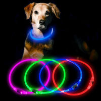 Dog Collar Led Light Collar Dog Collar USB Rechargeable Collar Outdoor Dog Walking Loss Prevention Collar Supplies