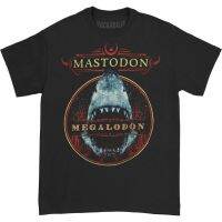 Mastodon Megalodon เสื้อเสื้อเชิ๊ตบุรุษพลัสไซส์แขนลำลองขาสั้นพิมพ์ลาย100%,เสื้อยืดผู้ชายผ้าคอตตอนขนาดใหญ่พิเศษของขวัญวันเกิดพร้อม XS-6XL