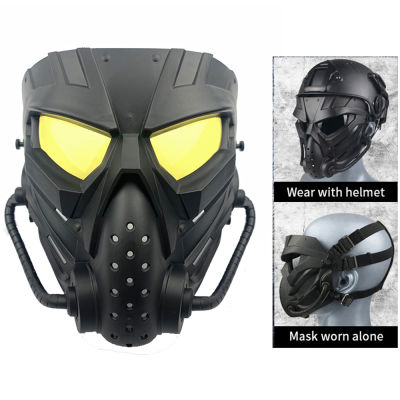 หน้ากาก Airsoft Anti Fog Anti Shock PC Lens Mask จักรยานกลางแจ้งยิงปากป้องกันหน้ากาก เพนท์บอลทหารล่าสัตว์ยุทธวิธีป้องกันหน้ากากความปลอดภัย