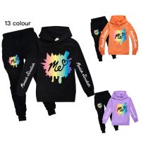 Moriah Elizabetha Hoodie Jogger สำหรับเด็กหญิงเด็กชายเสื้อผ้าเด็กชุดลำลองผ้าฝ้าย + โพลีเอสเตอร์แขนยาวฤดูใบไม้ผลิและฤดูใบไม้ร่วง Hoody Joggers 0000