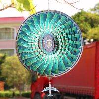 3 d Wind Spinners color garden Wind turn rotary aircraft stainless steel Wind pendant