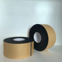 ✈▧ Wholesale 5mm thick black EVA sponge single-sided Tape Car shockproof strip High temperature resistant sealing strip foam Tape