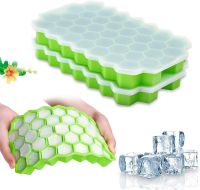 hot【cw】 37 Cavity Maker Reusable Trays Silicone Mold BPA Mould with Removable Lids