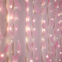 3Meter Feather Led Lights Decoration Fairy String Light USB Powered with Remote for Decor Bedroom Living Room Curtain