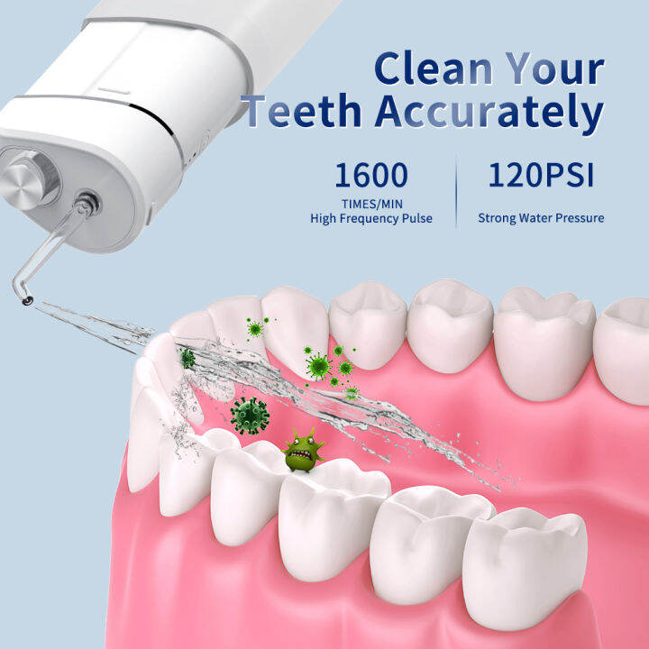 irrigator-ปาก7หัวฉีด-flossers-น้ำฟันแบบชาร์จทันตกรรมแบบพกพา3โหมดถังน้ำกันน้ำฟันไวท์เทนนิ่งทำความสะอาด