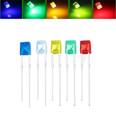 100PCS 2x3x4 LED Diode Lights 234 Multicolor Bright Lighting Light Emitting Diodes Bulb Electronics Components Indicator Lamps Electrical Circuitry Pa