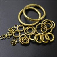 ▥ 20pcs Solid brass Open O ring seam Round jump ring Garments shoes Leather craft bag Jewelry findings repair connectors