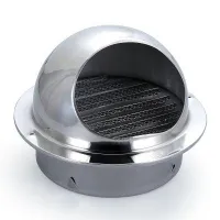 304 Stainless Steel Wall Ceiling Air Vent Ducting Ventilation Exhaust Grille Cover Outlet Heating Cooling &amp; Vents Cap Waterproof Exhaust Fans