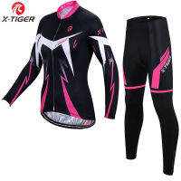 X-Tiger Anti-UV ฤดูใบไม้ผลิสตรีเสื้อผ้าสำหรับขี่จักรยาน100% จักรยานโพลีเอสเตอร์ชุดปั่นจักรยานขี่จักรยานชุดปั่นจักรยานเสื้อเจอร์ซีย์นักปั่นชุด