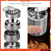 เครื่องบด Grinder เครื่องบดสมุนไพร เครื่องบดกระเทียม เครื่องบดบดโลหะผสมสังกะสี 4 ชั้นพร้อมที่จับโรงสี 40mm * 45 mm