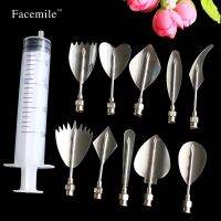 【hot】 10PCS Nozzles  1Syrine Gelatin Tools Gracilaria Jelly Mold Russian Wedding Decorating