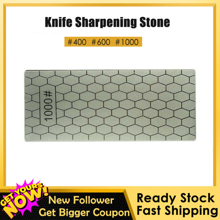 หินลับมีดมีดประดับเพชร400-1000-ที่ลับมีดชุดเครื่องมือหินบดครัวพื้นผิวรังผึ้งบางพิเศษ