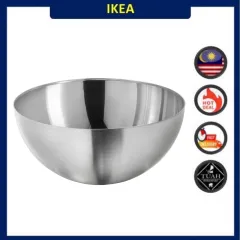 BLANDA BLANK Serving bowl, stainless steel, Height: 6 Diameter: 14 - IKEA