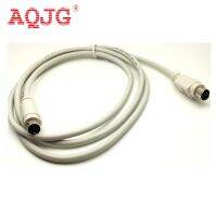 MD8 Mini Din 8 Mini din 8 pin Male-Male 1.5M cable Beige AQJG Wires  Leads Adapters