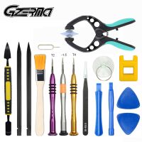 GZERMA 16Pcs/Set Mobile Phone Screen Opening Repair Tool Sets with T2 T4 Screwdrivers for iPad Apple Tablet PC Disassembly Tool Tool Sets