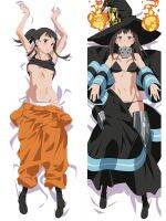 ปลอกหมอนหมอนอิงลายการ์ตูนเรื่อง Fire Force Otaku Dakimakura Maki Oze Kotatsu Tamaki