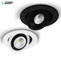 【❉HOT SALE❉】 si39629592258115 Dbf ไฟดาวน์ไลต์ Led แบบปรับได้ Cob เข้ามุมสีดำ/ ขาว5W 7W 12W 15W 18W ไฟสปอร์ตไลท์เพดาน Led สำหรับพื้นหลังรูป