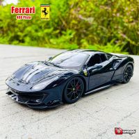 Bburago 1:24 2021 Ferrari 488 pista Car Model Die-casting Metal Model Children Toy Boyfriend Gift Simulated Alloy Car Collection