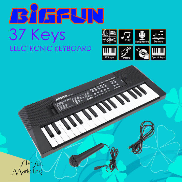 BigFun 37 Keys Electronic Keyboard Digital Piano Keyboard with ...