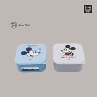 Moshi Moshi กล่องเหลี่ยมจตุรัสกลาง กล่องเหลี่ยม กล่องอเนกประสงค์ ลาย Mickey Mouse ลิขสิทธิ์แท้ รุ่น 6100001892-1893