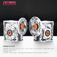 NMRV030 Speed Reducer Gear Ratio 5:1 to 100:1 Input Hole 9mm/11mm Output Hole 14mm Suitable for CNC Stepper Motor Worm Gear